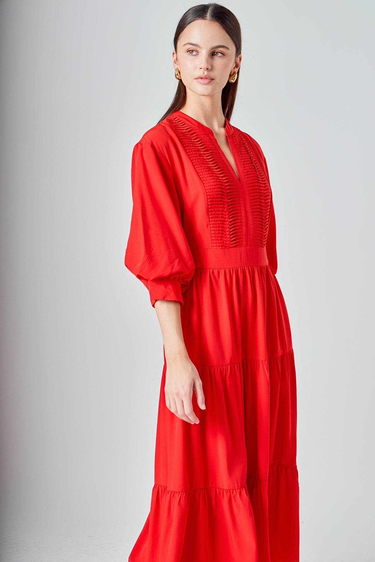 Pin Tuck Dress