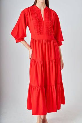 Pin Tuck Dress