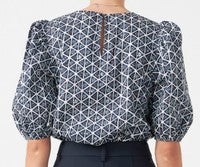 Plus Size Multi Puff Sleeve Top