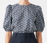 Plus Size Multi Puff Sleeve Top