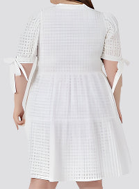 ENGLISH FACTORY - Tiered Mini Dress Plus Size - DRESSES available at Objectrare