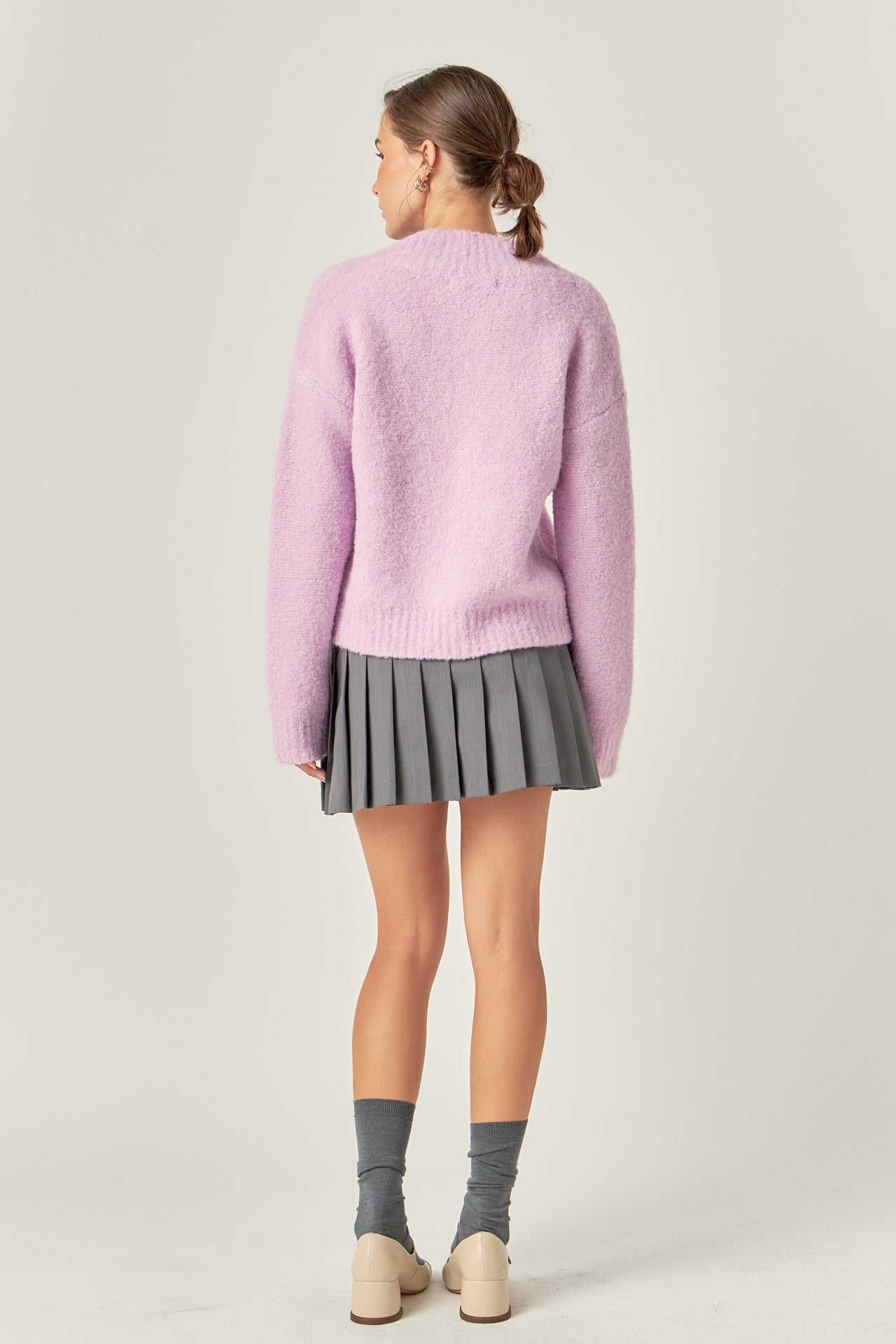 ENGLISH FACTORY - V Neck Knit Top - SWEATERS & KNITS available at Objectrare