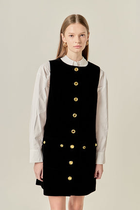 ENGLISH FACTORY - Velvet Mini Dress - DRESSES available at Objectrare