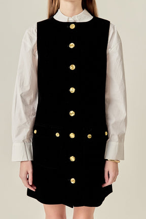 ENGLISH FACTORY - Velvet Mini Dress - DRESSES available at Objectrare