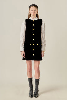 ENGLISH FACTORY - Velvet Mini Dress - DRESSES available at Objectrare