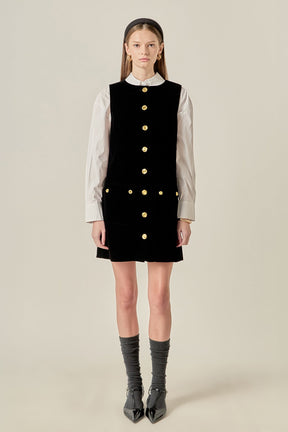 ENGLISH FACTORY - Velvet Mini Dress - DRESSES available at Objectrare