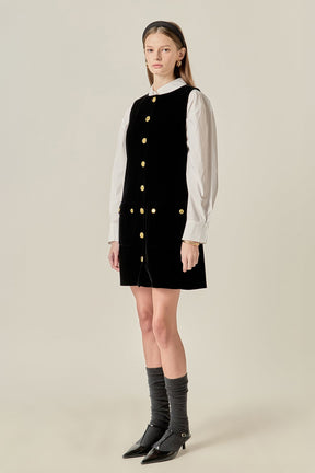 ENGLISH FACTORY - Velvet Mini Dress - DRESSES available at Objectrare