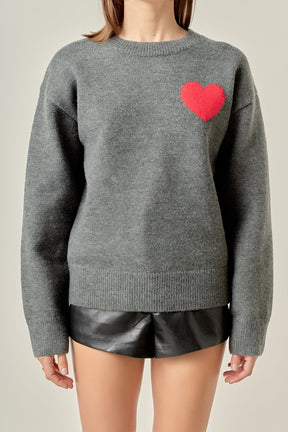 ENGLISH FACTORY - Heart Sweater - SWEATERS & KNITS available at Objectrare