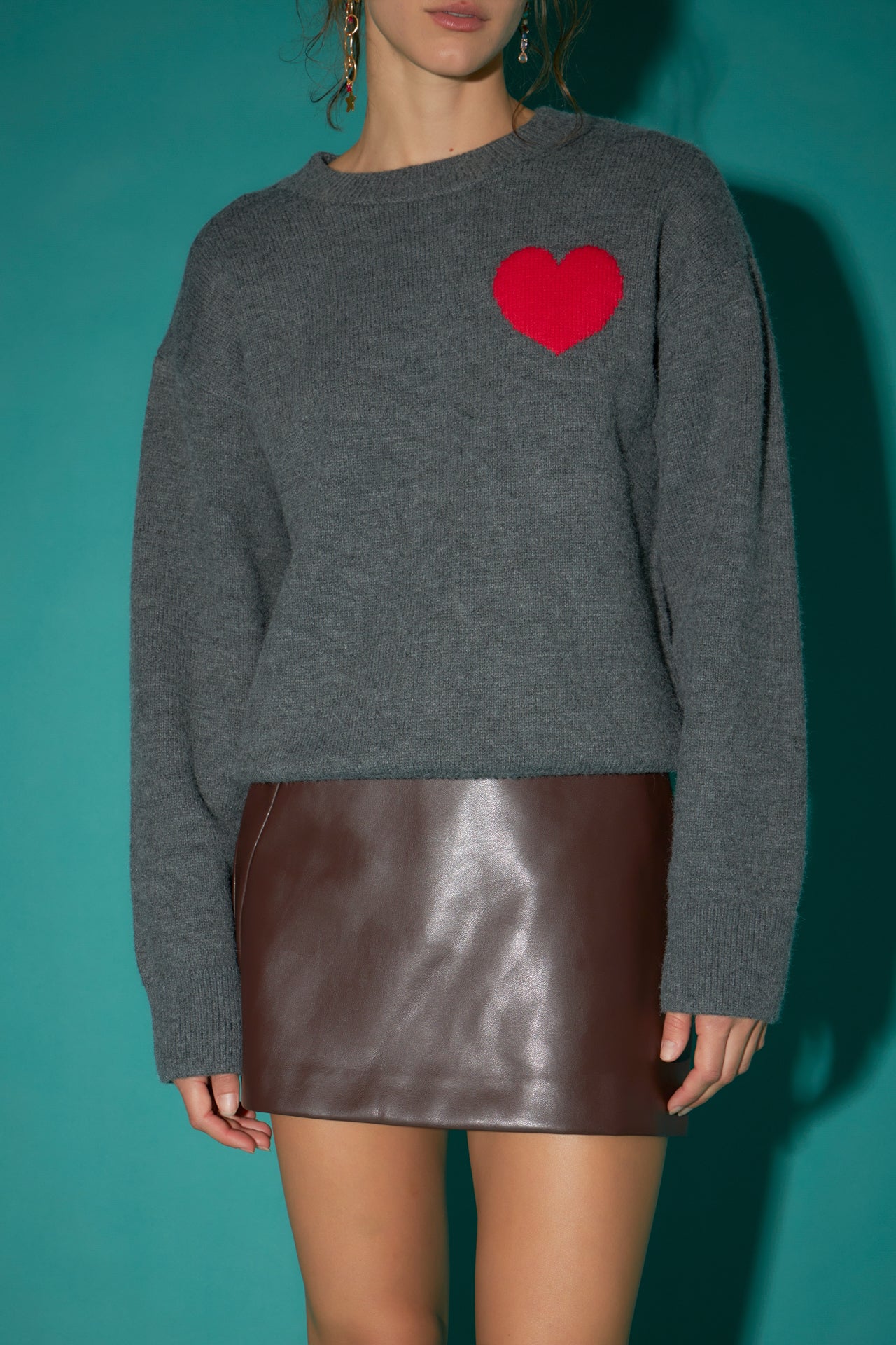 ENGLISH FACTORY - English Factory - Heart Sweater - SWEATERS & KNITS available at Objectrare