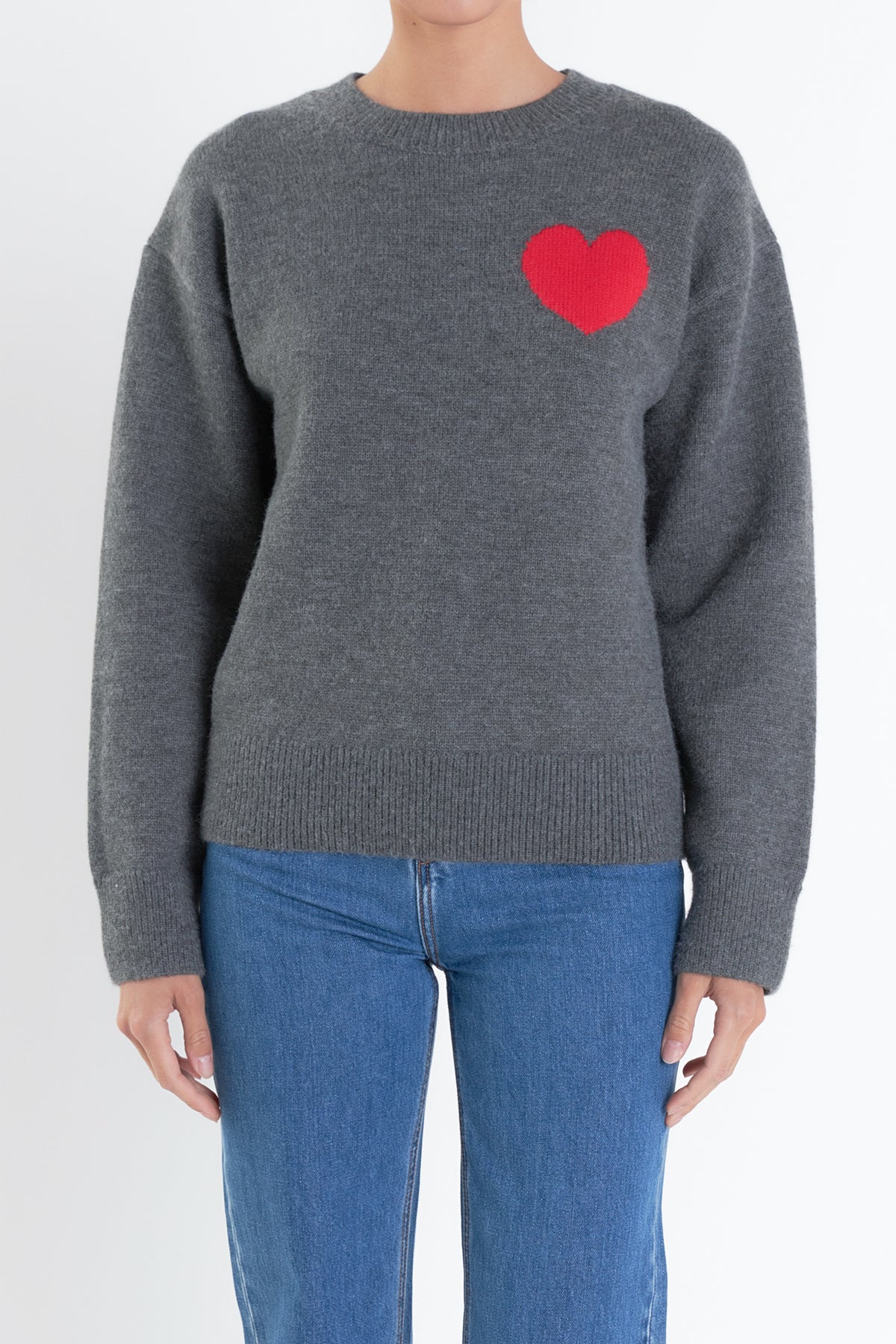 ENGLISH FACTORY - Heart Sweater - SWEATERS & KNITS available at Objectrare