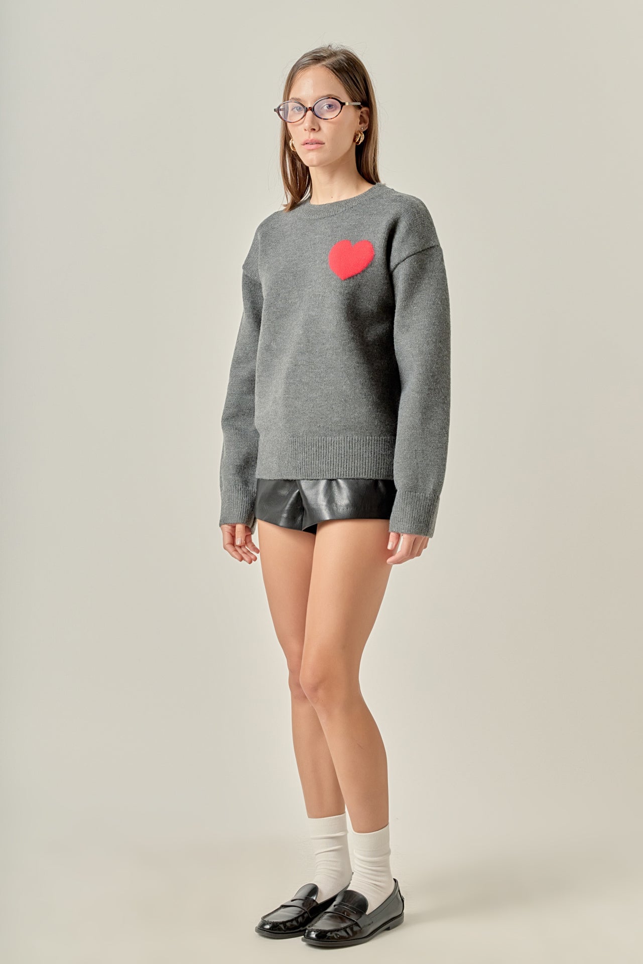 ENGLISH FACTORY - Heart Sweater - SWEATERS & KNITS available at Objectrare