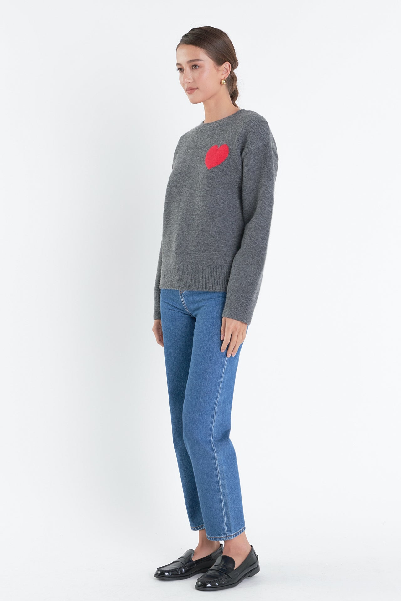 ENGLISH FACTORY - Heart Sweater - SWEATERS & KNITS available at Objectrare