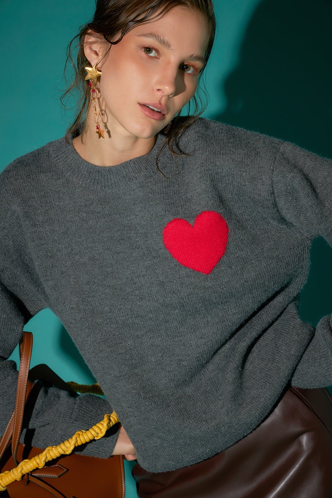 ENGLISH FACTORY - English Factory - Heart Sweater - SWEATERS & KNITS available at Objectrare