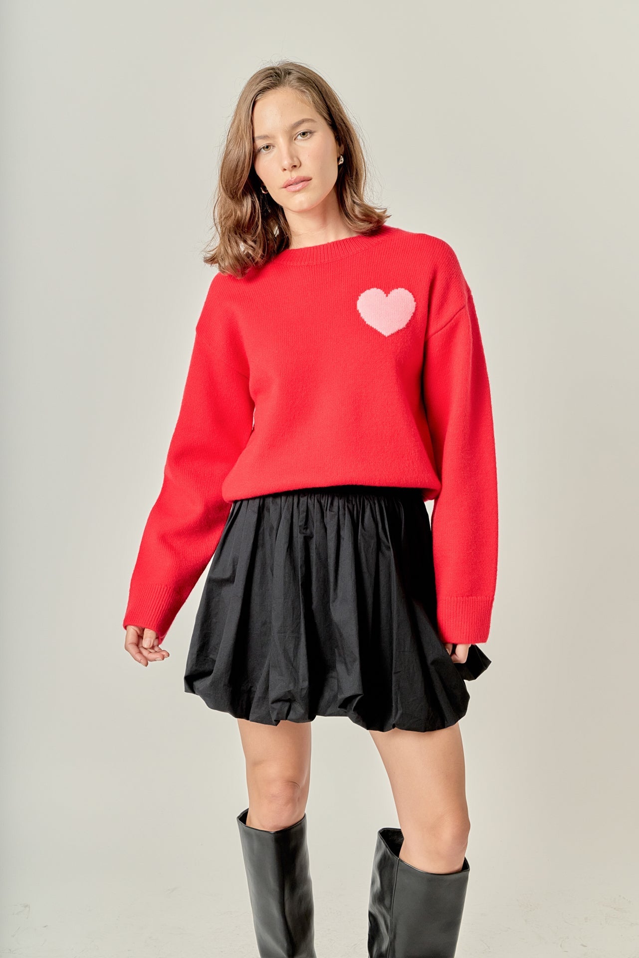 ENGLISH FACTORY - Heart Sweater - SWEATERS & KNITS available at Objectrare