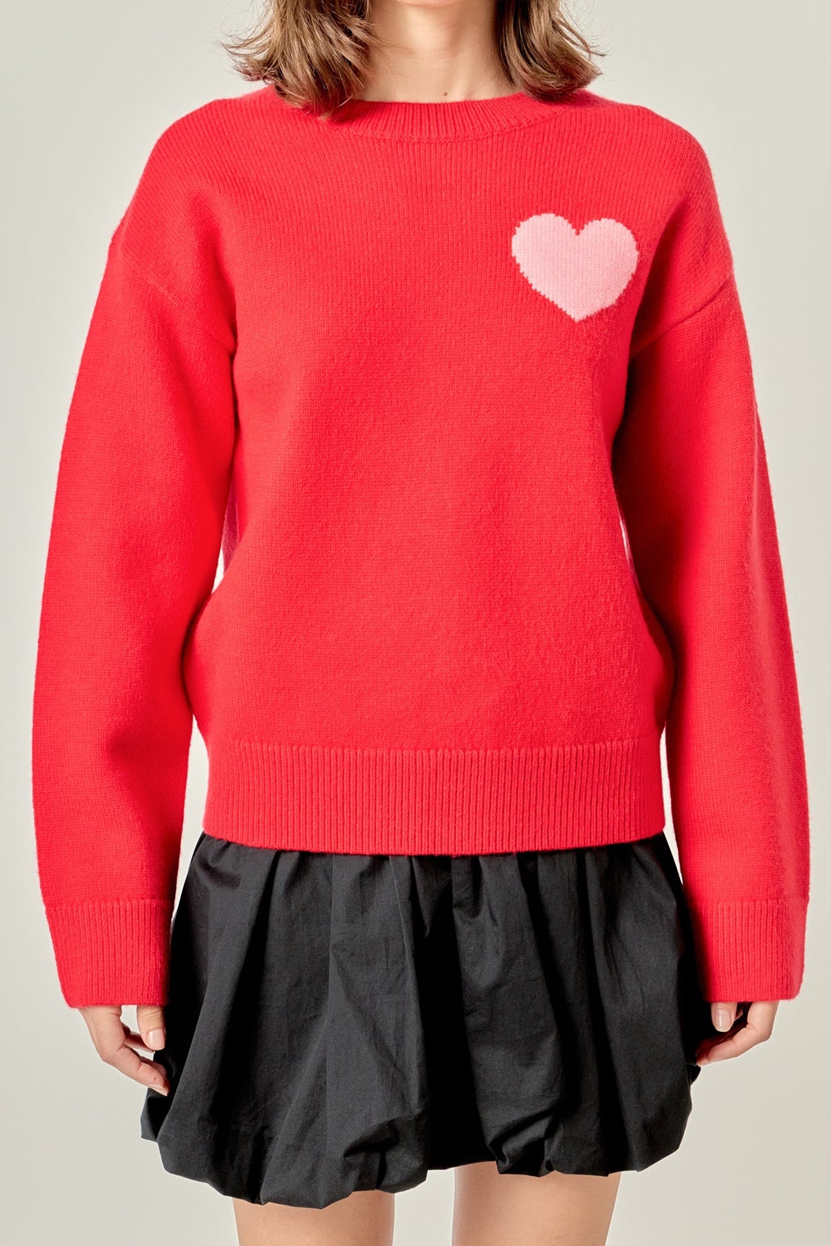 ENGLISH FACTORY - Heart Sweater - SWEATERS & KNITS available at Objectrare