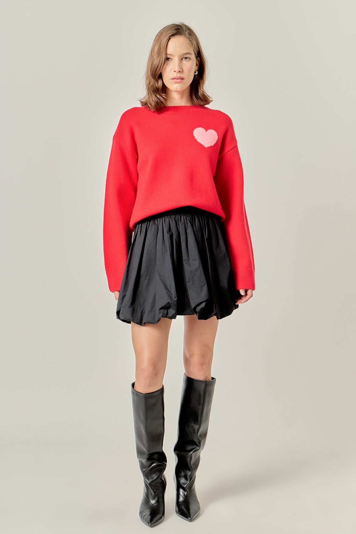 ENGLISH FACTORY - Heart Sweater - SWEATERS & KNITS available at Objectrare
