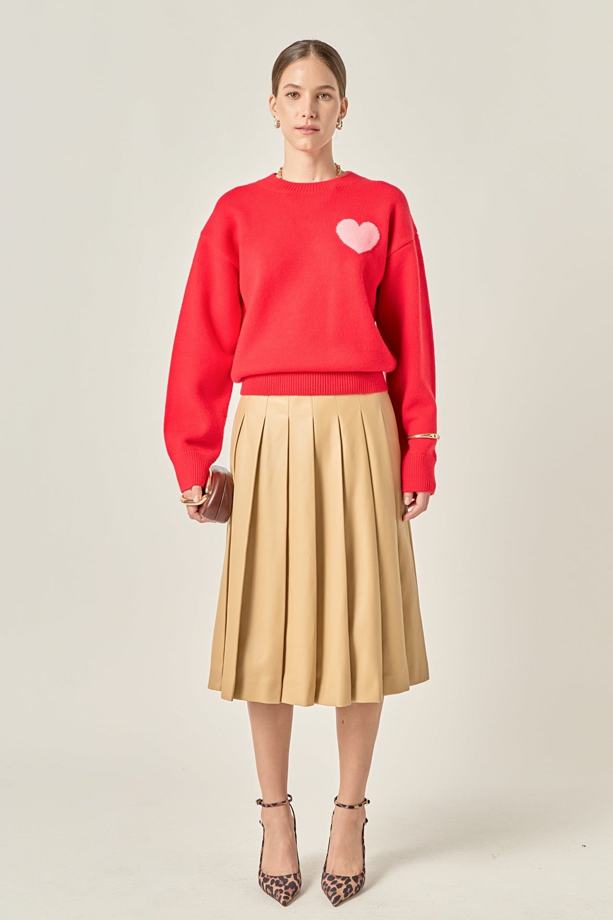 ENGLISH FACTORY - Heart Sweater - SWEATERS & KNITS available at Objectrare