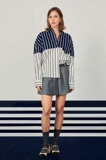 Colorblock Stripe Shirt