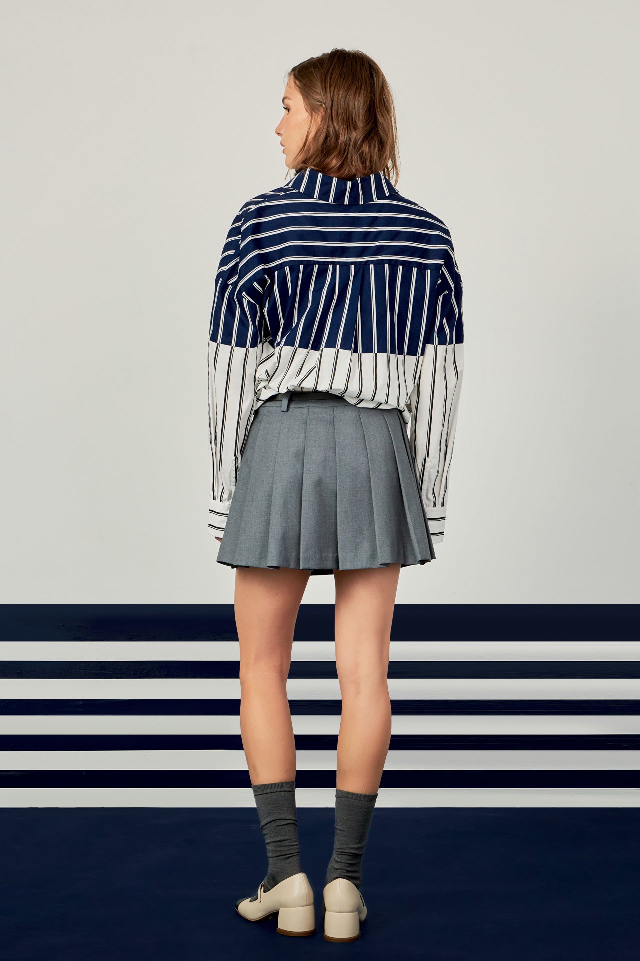 Colorblock Stripe Shirt