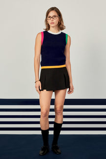 ENGLISH FACTORY - English Factory - Color Block Vest - TOPS available at Objectrare