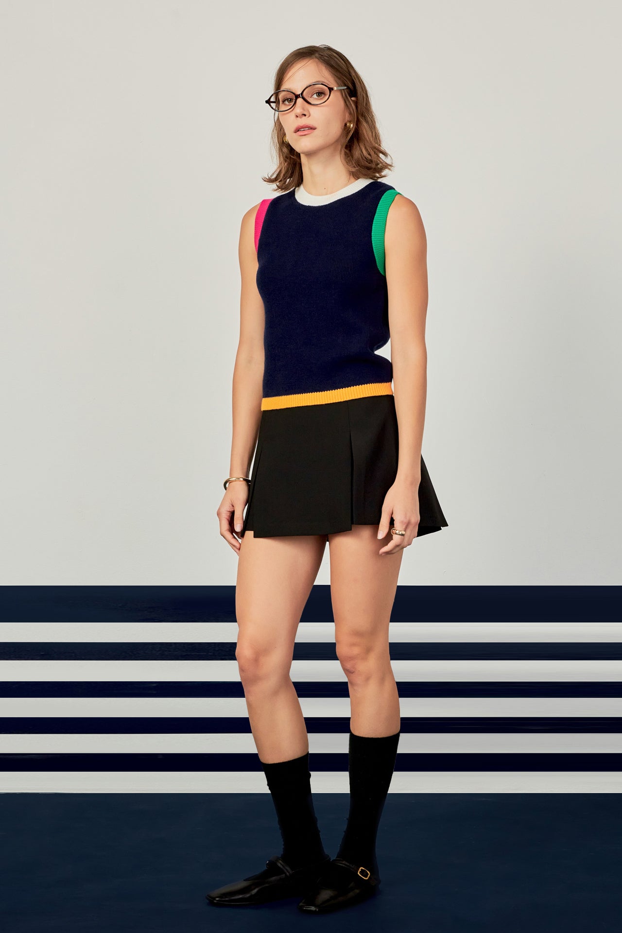 ENGLISH FACTORY - English Factory - Color Block Vest - TOPS available at Objectrare