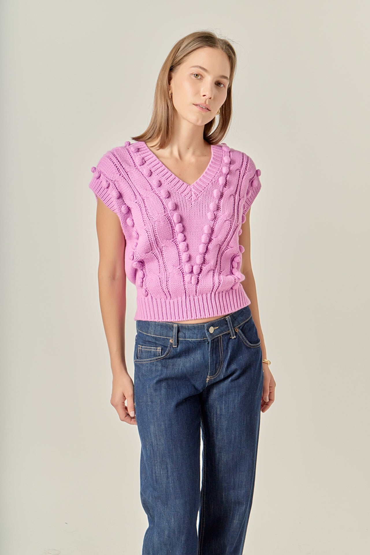 ENGLISH FACTORY - Pom Pom Vest - TOPS available at Objectrare