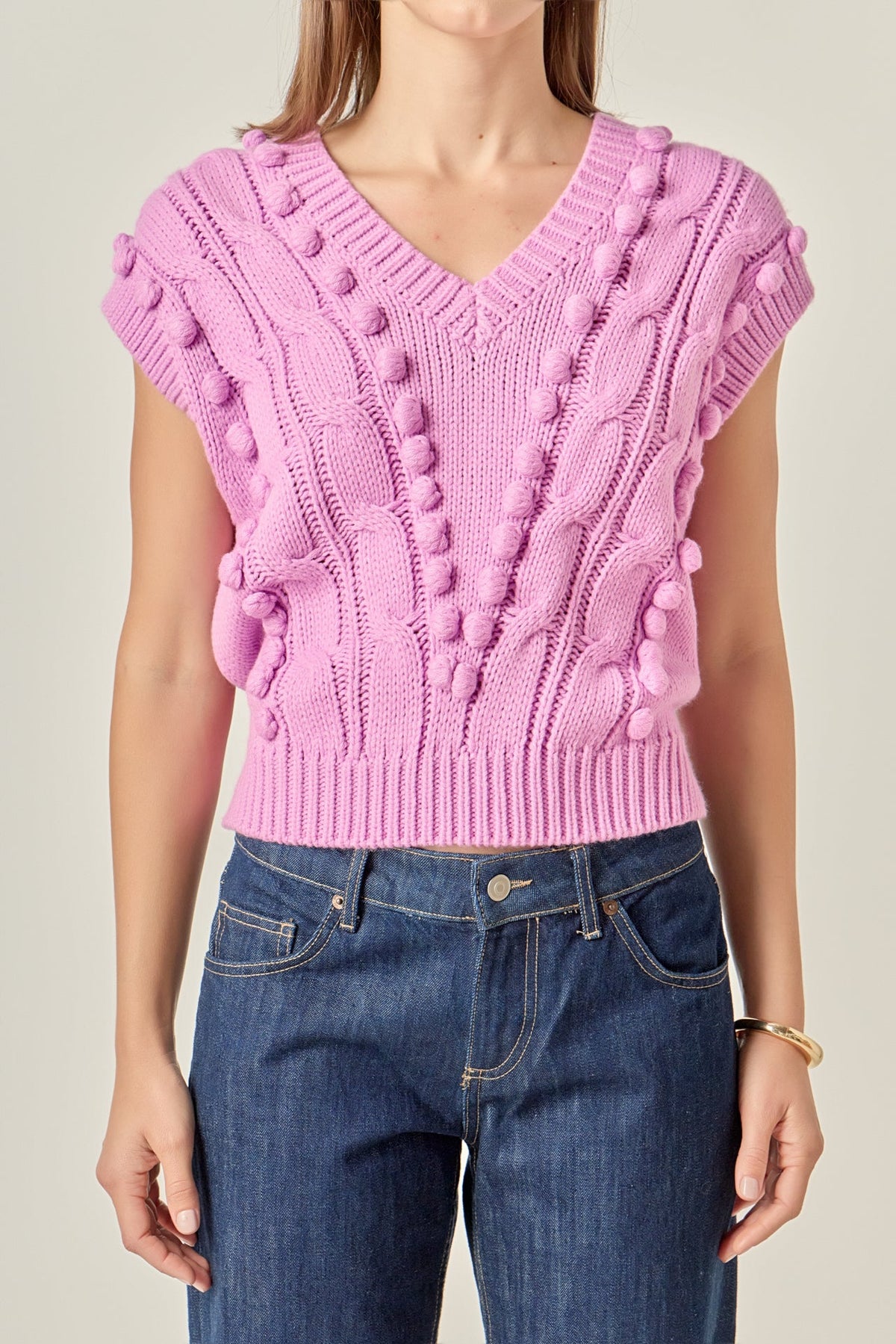 ENGLISH FACTORY - Pom Pom Vest - TOPS available at Objectrare