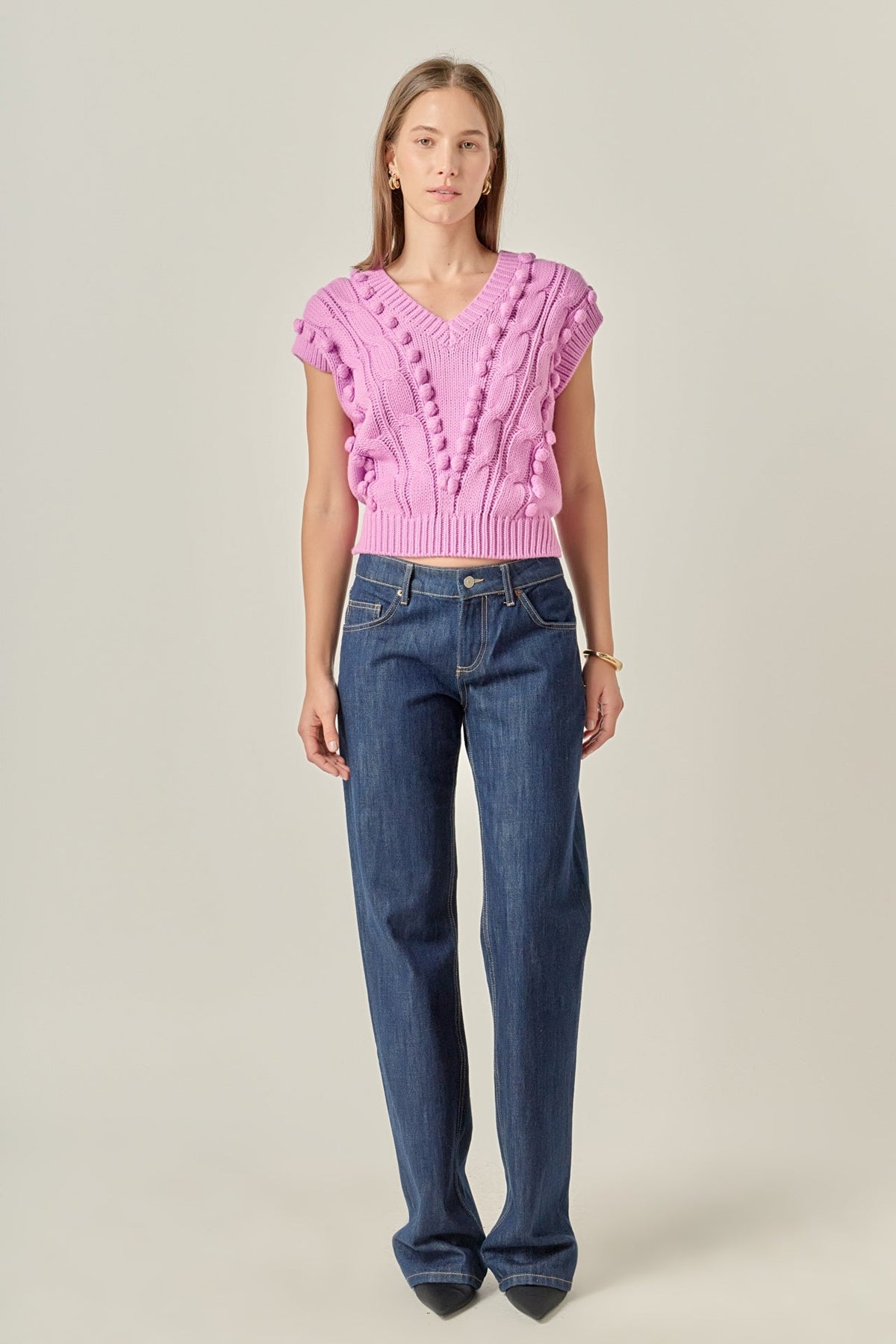 ENGLISH FACTORY - Pom Pom Vest - TOPS available at Objectrare