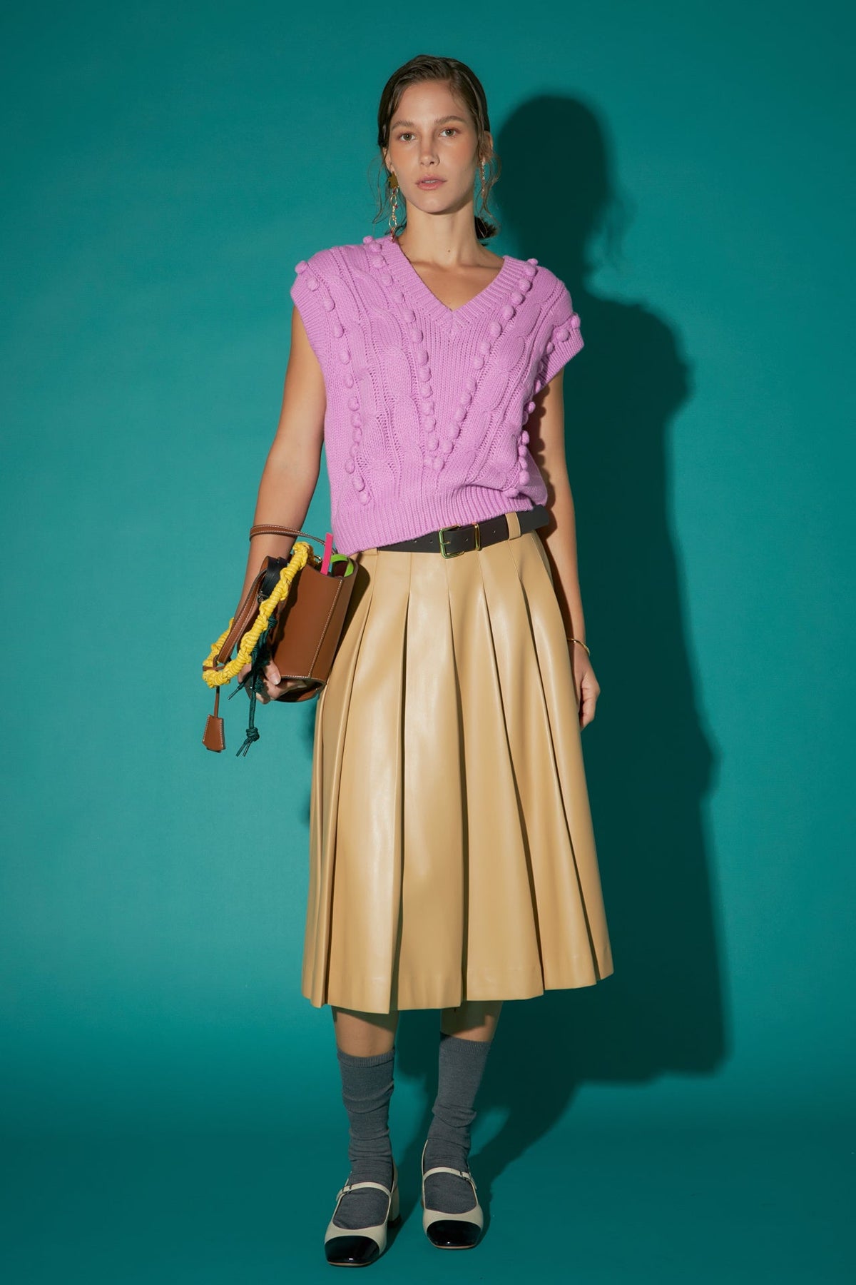 ENGLISH FACTORY - Pom Pom Vest - TOPS available at Objectrare
