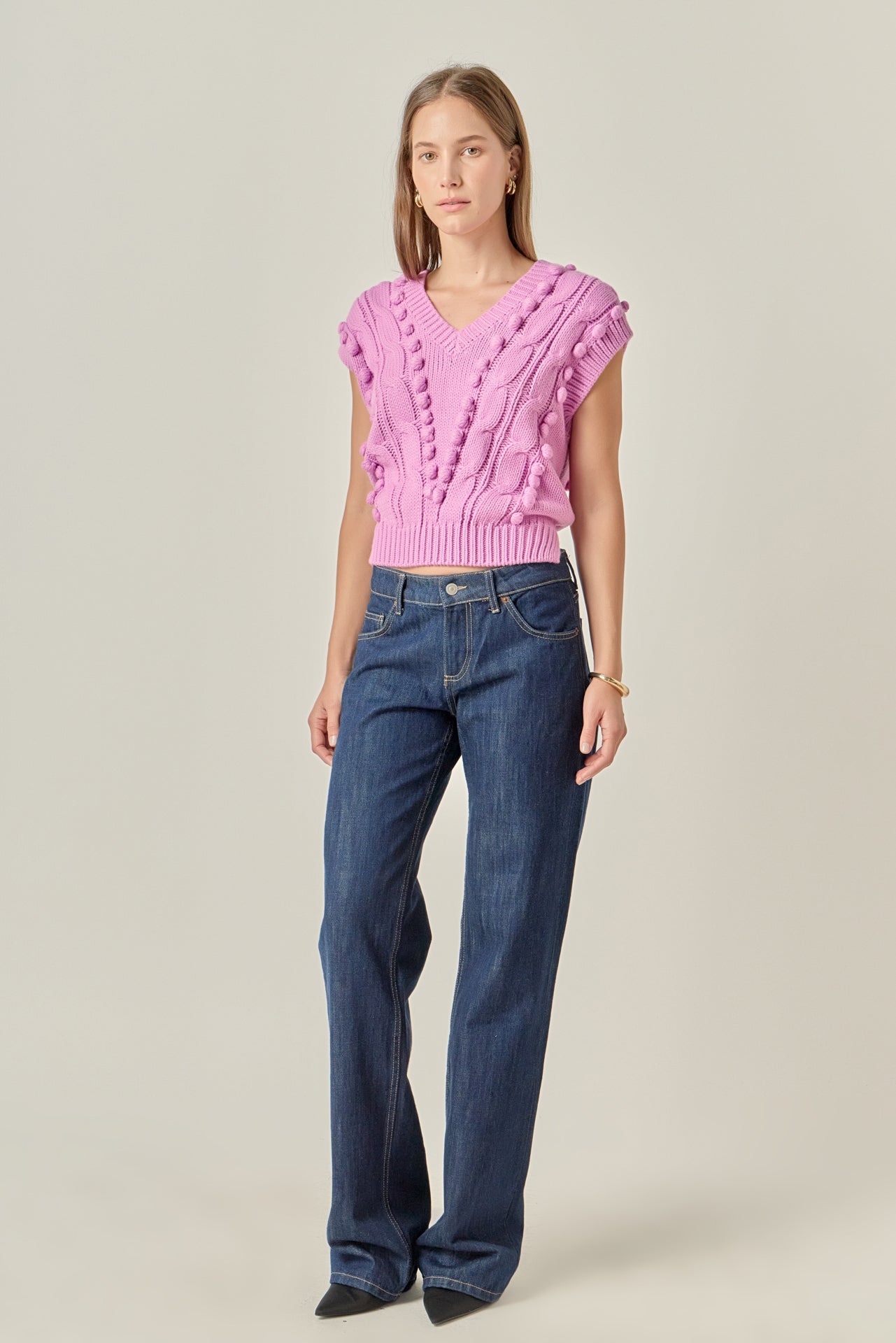 ENGLISH FACTORY - Pom Pom Vest - TOPS available at Objectrare