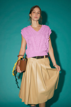 ENGLISH FACTORY - Pom Pom Vest - TOPS available at Objectrare