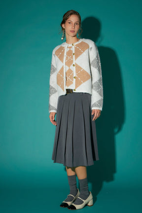 ENGLISH FACTORY - Argyle Cardigan - SWEATERS & KNITS available at Objectrare