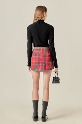 ENGLISH FACTORY - Red Check Skort - SKORTS available at Objectrare