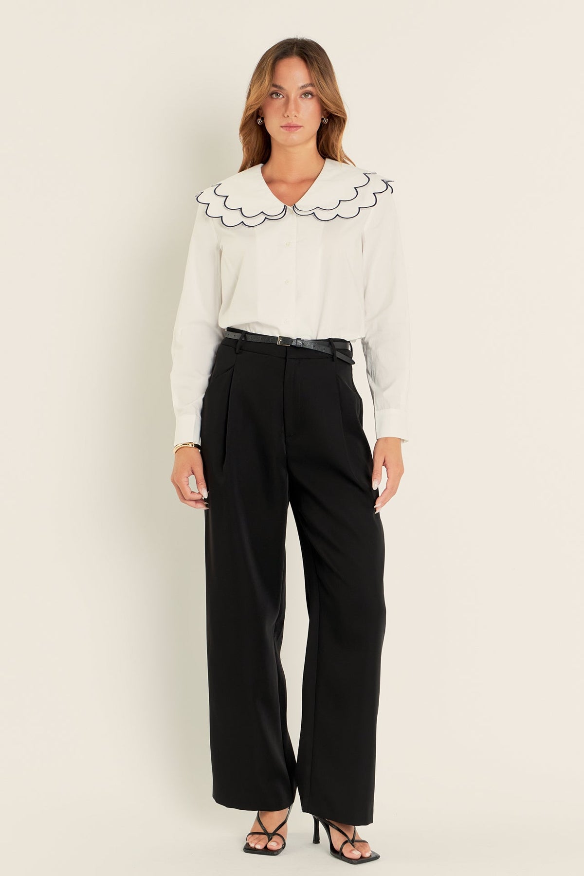 ENGLISH FACTORY - Scallop Embroidery Blouse - SHIRTS & BLOUSES available at Objectrare