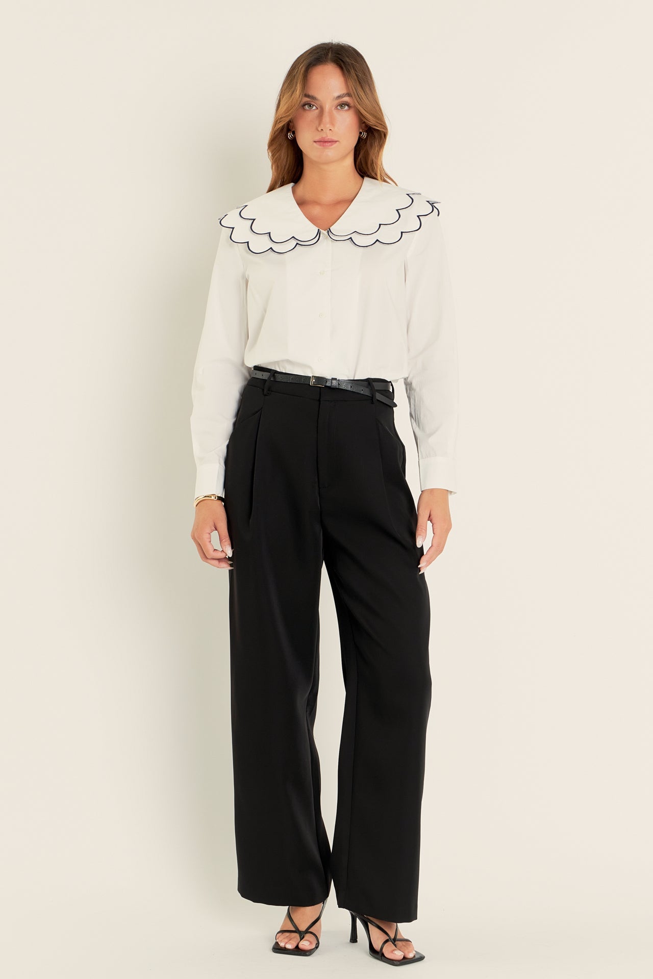 ENGLISH FACTORY - English Factory - Scallop Embroidery Blouse - SHIRTS & BLOUSES available at Objectrare