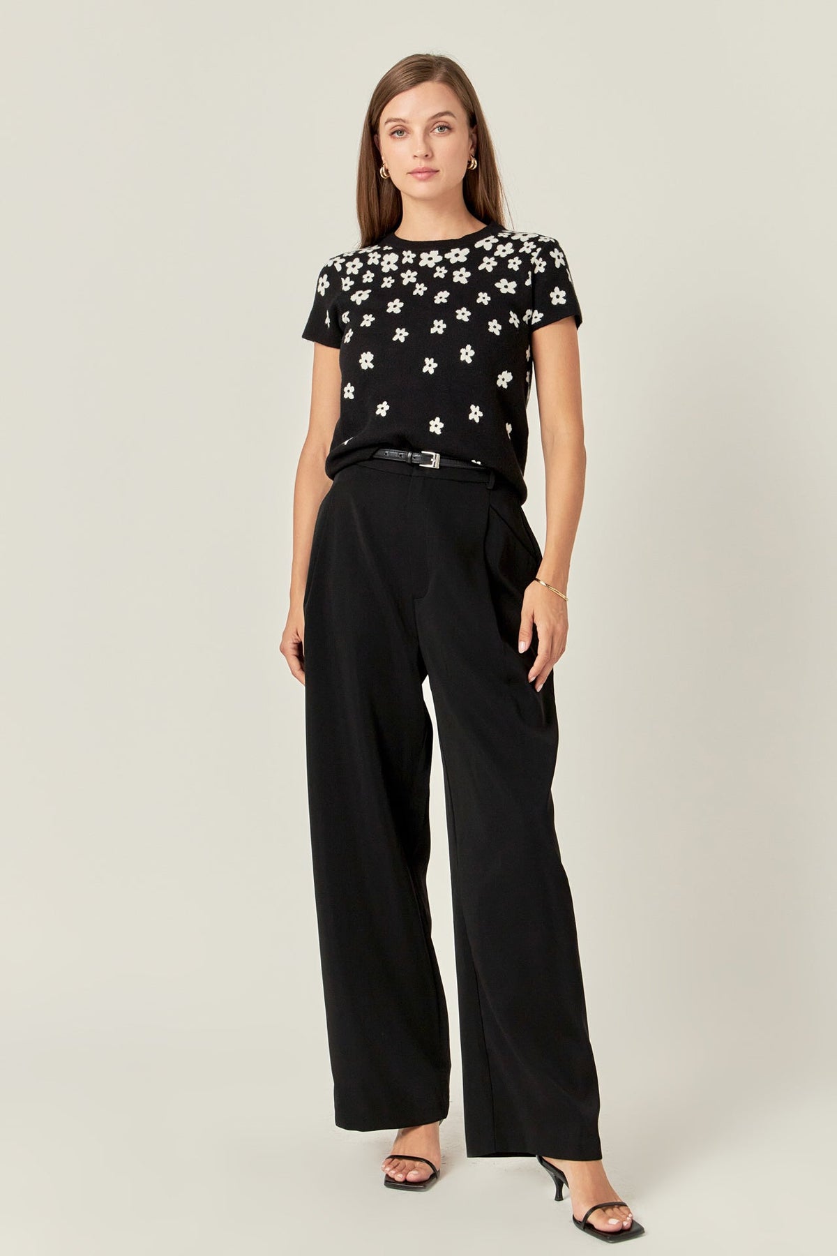 ENGLISH FACTORY - Flower Knit Top - TOPS available at Objectrare