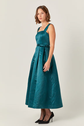 ENGLISH FACTORY - Sleeveless Flared Midi Dress - DRESSES available at Objectrare