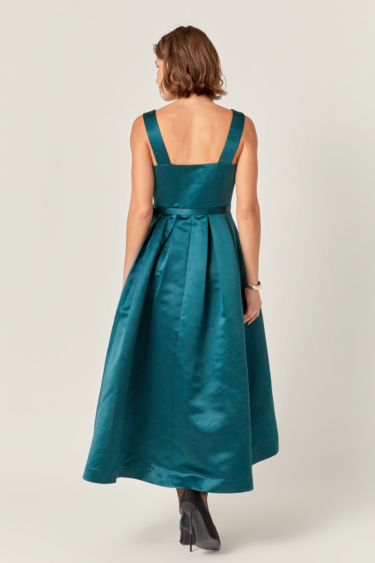 ENGLISH FACTORY - Sleeveless Flared Midi Dress - DRESSES available at Objectrare