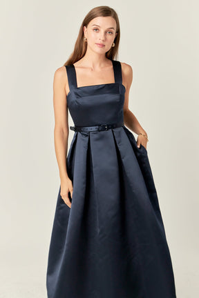 ENGLISH FACTORY - Sleeveless Flared Midi Dress - DRESSES available at Objectrare