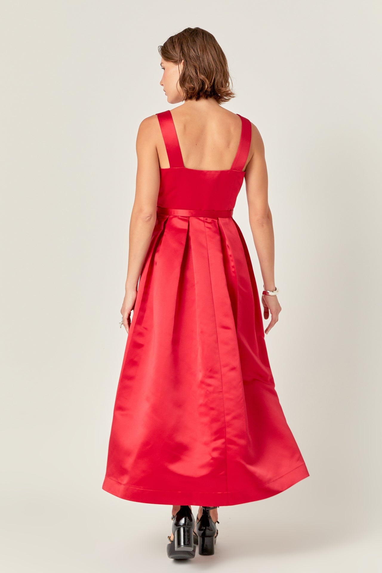 ENGLISH FACTORY - Sleeveless Flared Midi Dress - DRESSES available at Objectrare