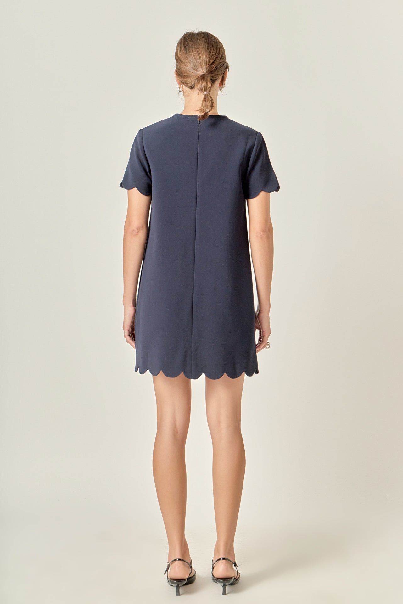 ENGLISH FACTORY - Scallop Mini Dress - DRESSES available at Objectrare