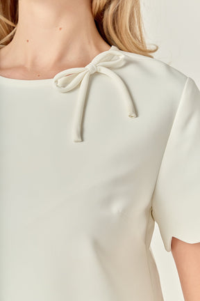 ENGLISH FACTORY - Scallop Mini Dress - DRESSES available at Objectrare