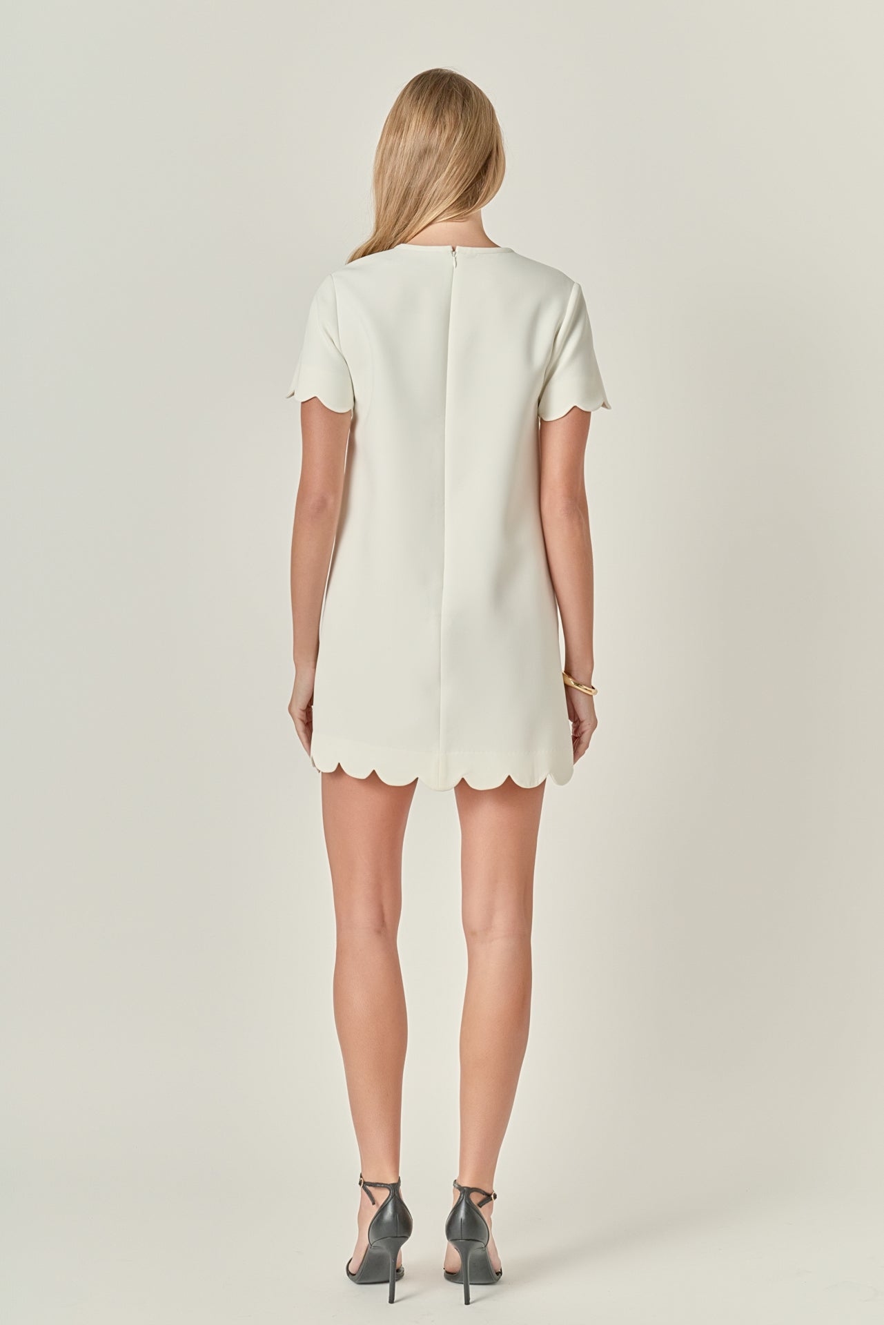 ENGLISH FACTORY - Scallop Mini Dress - DRESSES available at Objectrare