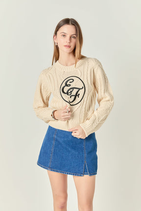ENGLISH FACTORY - Cable Knit - TOPS available at Objectrare