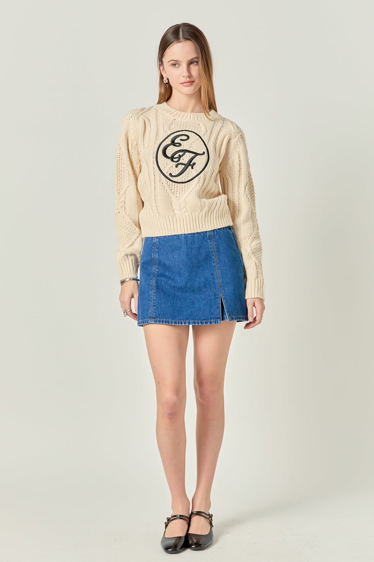 ENGLISH FACTORY - Cable Knit - TOPS available at Objectrare