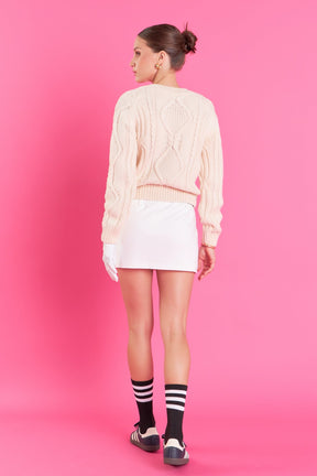 ENGLISH FACTORY - English Factory - Cable Knit - TOPS available at Objectrare