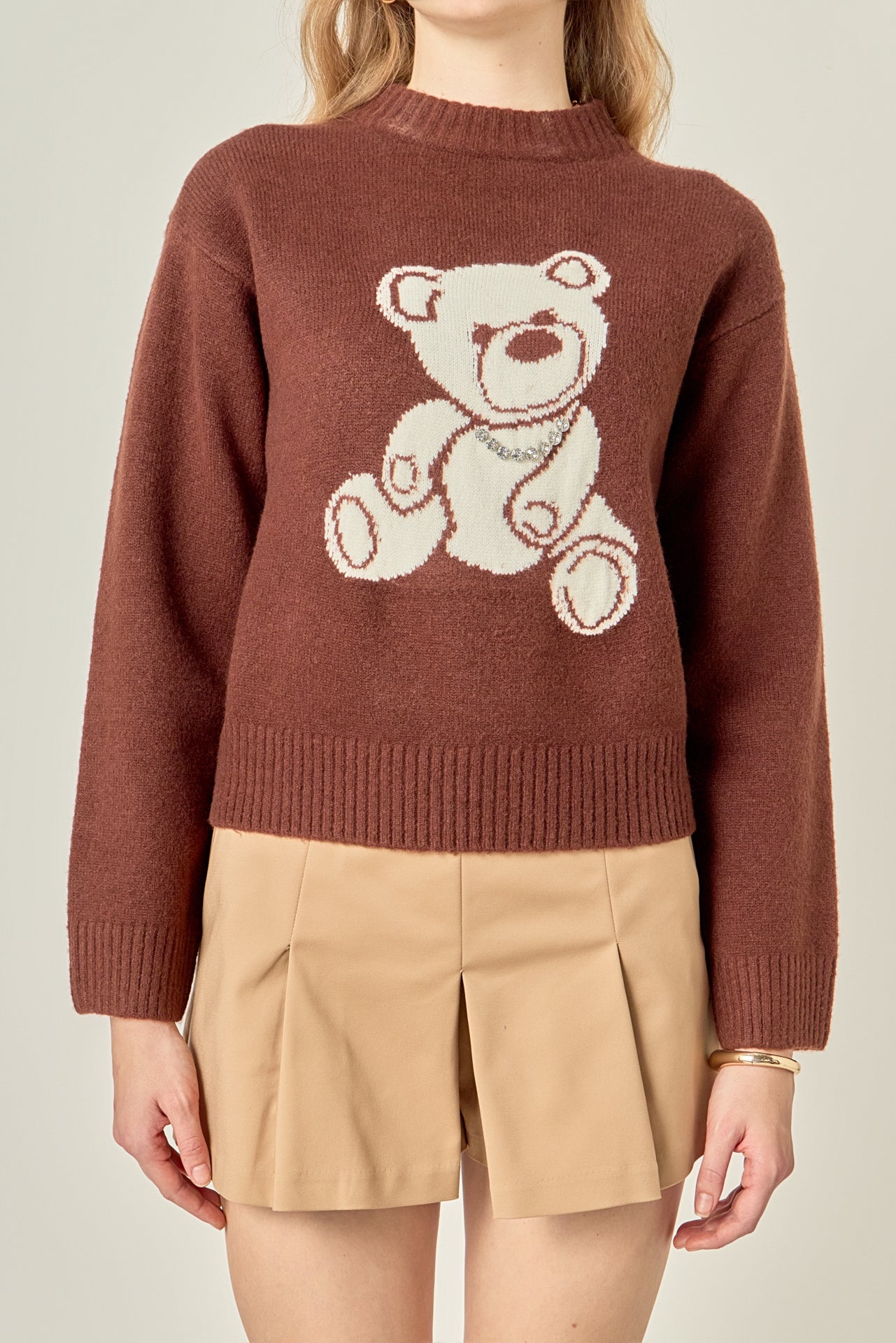 Olivia Teddy Bear Knit