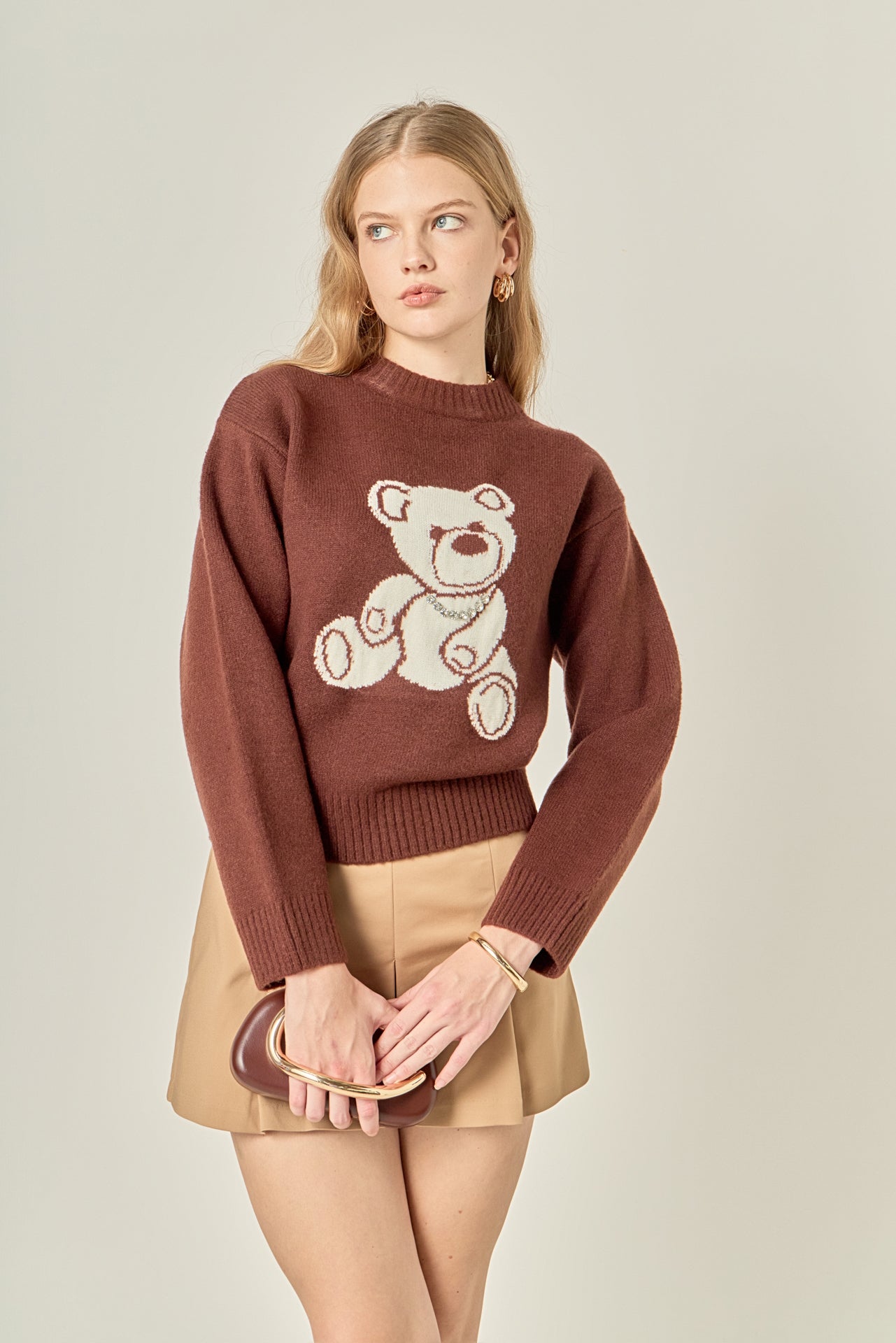 Olivia Teddy Bear Knit