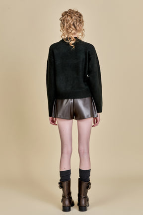 ENGLISH FACTORY - Olivia Teddy Bear Knit - SWEATERS & KNITS available at Objectrare