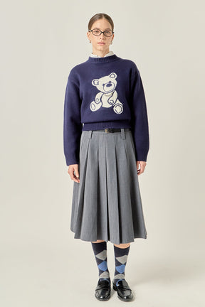 ENGLISH FACTORY - Olivia Teddy Bear Knit - SWEATERS & KNITS available at Objectrare